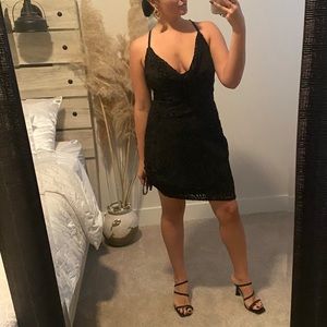 Velvet Leopard Dress